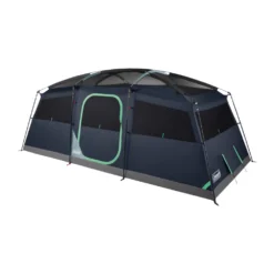 Coleman Sunlodge™ 10-Person Camping Tent, Blue Nights -Coleman Shop 10P20CABIN20CONVENTIONAL Blue20Nights 2 Front Angle Fly20Off Windows20Up 1