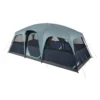 Coleman Sunlodge™ 12-Person Camping Tent, Blue Nights -Coleman Shop 12P20CABIN20CONVENTIONAL20 Blue20Nights 3 Front Angle Fly20On Windows20Down Room20Divider20Open