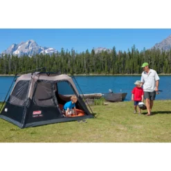 Coleman 4-Person Cabin Camping Tent With Instant Setup -Coleman Shop 2000007830 LS