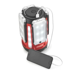 Coleman Quad® Pro 800L LED Lantern -Coleman Shop 2000030727 coleman lantern quad pro multi panel c004 red front of pack detail
