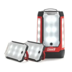 Coleman 3-panel 600 Lumen Lantern -Coleman Shop 2000032684 coleman multi panel expansion 3 panel lantern trio red straight on 3