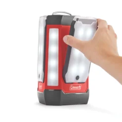 Coleman 3-panel 600 Lumen Lantern -Coleman Shop 2000032684 coleman multi panel expansion 3 panel lantern trio red straight on 4