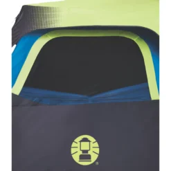 Coleman 10-Person Dark Room Instant Cabin Tent With Rainfly -Coleman Shop 2000032730 coleman dark room tent 10p interior side window unzipped green turquoise detail 1