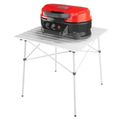 Coleman RoadTrip® 225 Portable Tabletop Propane Grill -Coleman Shop 2000033047 225 Table Top Coleman Red Side View Grill Closed with table20copy