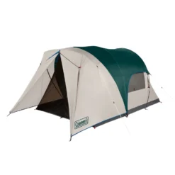 Coleman 4-Person Cabin Tent With Enclosed Weatherproof Screened Porch, Evergreen