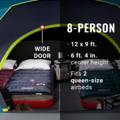 Coleman 8-Person Dark Room™ Skydome™ Camping Tent -Coleman Shop 2000035973 GSM ATF 6