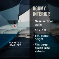 Coleman Skydome™ 8-Person Camping Tent XL, Blue Nights -Coleman Shop 2000037525 3 1