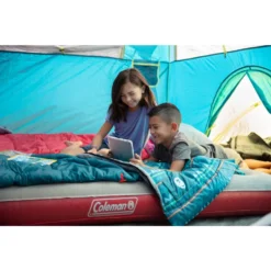 Coleman Kids 50°F Cool-Weather Sleeping Bag, Teal -Coleman Shop 2018 Montana 106 Lifestyle