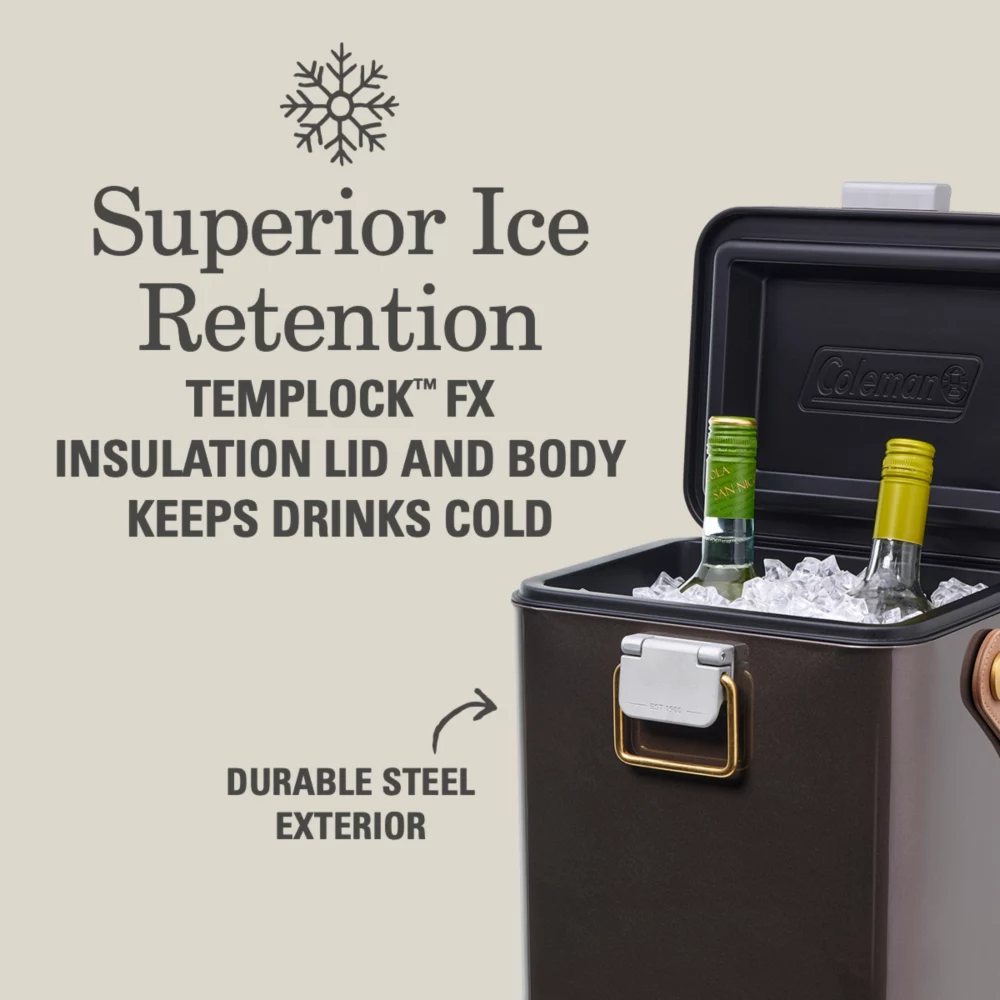 Coleman 1900 Collection™ 11-Quart Steel Belted® Cooler 5 Coleman 1900 Collection™ 11-Quart Steel Belted® Cooler - Image 3