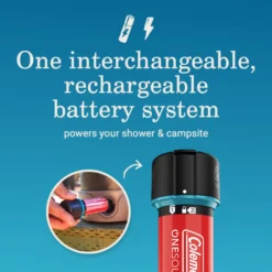 Coleman OneSource Rechargeable Built-In Pump Camp Shower Sprayer -Coleman Shop 2156373 ATF2