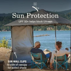 Coleman OASIS™ Lite 7 X 7 Canopy With Sun Wall -Coleman Shop 2156416 OasisLite7x7CanopySunWallBlack ATF4