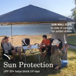 Coleman OASIS™ Lite 10 X 10 Canopy With Sun Wall -Coleman Shop 2156421 OasisLite10x10CanopySunWallBlack ATF4