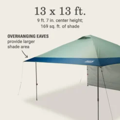 Coleman OASIS™ 13 X 13 Canopy With Sun Wall -Coleman Shop 2156428 OasisLite13x13CanopySunWallMoss ATF6