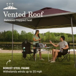 Coleman OASIS™ 10 X 10 Canopy -Coleman Shop 2157495 Oasis10x10CanopyBlackberry ATF4