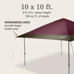 Coleman OASIS™ 10 X 10 Canopy -Coleman Shop 2157495 Oasis10x10CanopyBlackberry ATF6