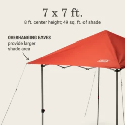 Coleman OASIS™ Lite 7 X 7 Canopy -Coleman Shop 2157497 OasisLite7x7CanopyRed ATF5