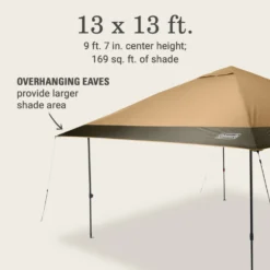 Coleman OASIS™ 13 X 13 Canopy -Coleman Shop 2157498 Oasis13x13CanopyLightOak ATF6