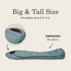 Coleman Tidelands™ 50° Big & Tall Mummy Sleeping Bag -Coleman Shop 2158021 ATF5