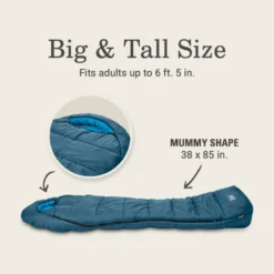 Coleman Tidelands™ 30° Big & Tall Mummy Sleeping Bag -Coleman Shop 2158169 ATF5