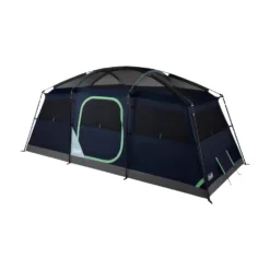 Coleman Sunlodge™ 8-Person Camping Tent, Blue Nights -Coleman Shop 8P20CABIN20CONVENTIONAL Blue20Nights 2 Front Angle Fly20Off Windows20Up