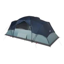 Coleman Skydome™ 8-Person Camping Tent XL, Blue Nights -Coleman Shop 8P20MODIFIED20DOME Blue20Nights 4 Back Angle Fly20On Back20Window20open 064