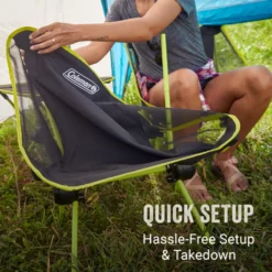 Coleman Mantis Space-Saving Full-Size Low-Profile Chair -Coleman Shop Coleman 2000037227 LowProfileChair ATF3
