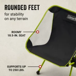 Coleman Mantis Space-Saving Full-Size Low-Profile Chair -Coleman Shop Coleman 2000037227 LowProfileChair ATF6