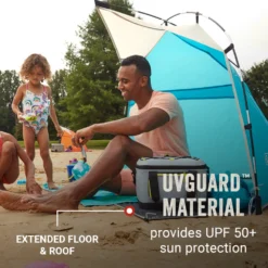 Coleman Skyshade™ Small Compact Beach Shade, Caribbean Sea -Coleman Shop Coleman 2000037508 Skyshade CaribbeanSea ATF4