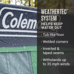 Coleman Skylodge™ 10-Person Instant Camping Tent With Screen Room, Blue Nights -Coleman Shop Coleman 2000037545 Skylodge Instant ScreenRoom 10P ATF4