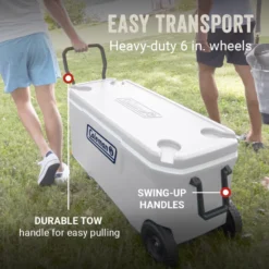 Coleman 316 Series™ 100-Quart Marine Wheeled Cooler -Coleman Shop Coleman 316 Series 100QT Marine ATF3