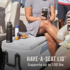 Coleman 316 Series™ 100-Quart Marine Wheeled Cooler -Coleman Shop Coleman 316 Series 100QT Marine ATF6