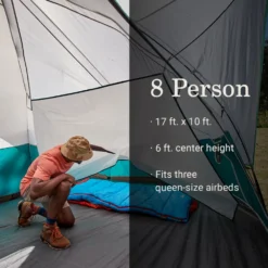 Coleman Blue Springs II™ 8-Person Camping Tent -Coleman Shop Coleman BlueSpringsTents 8P StormGray ATF8