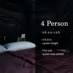 Coleman® Camp Burst™ 4-Person Dark Room™ Camping Tent -Coleman Shop Coleman CampBurstTents 4P DarkRoom ATF8