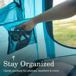 Coleman® Camp Burst™ 4-Person Camping Tent -Coleman Shop Coleman CampBurstTents 4P ScubaBlue ATF5