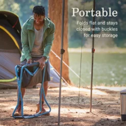 Coleman Cross Rocker Outdoor Rocking Chair -Coleman Shop Coleman CrossRockerChair DeepOcean ATF4