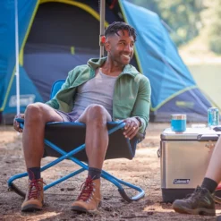 Coleman Cross Rocker Outdoor Rocking Chair -Coleman Shop Coleman CrossRockerChair DeepOcean ATF7