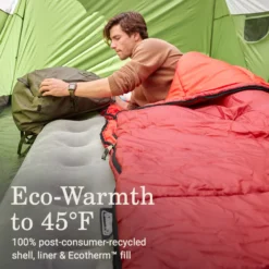 Coleman Flatlands™ 45°F Big & Tall Sleeping Bag -Coleman Shop Coleman Flatlands SleepingBags 45F Red BT ATF3