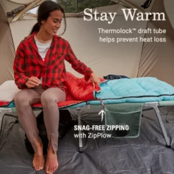 Coleman Flatlands™ 50°F Sleeping Bag -Coleman Shop Coleman Flatlands SleepingBags 50F BlueHydrangea ATF3