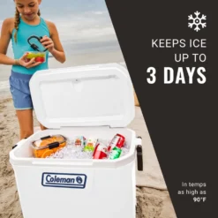 Coleman 316 Series™ 52-Quart Marine Hard Cooler -Coleman Shop Coleman MtLoganATF 52 QT Marine 02retouchedLid