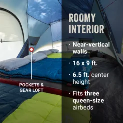 Coleman Skydome™ 10-Person Camping Tent XL, Blue Nights -Coleman Shop Coleman Skydome XL 10P BlueNights ATF3