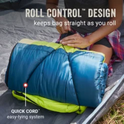 Coleman Kompact™ 40°F Big & Tall Contour Sleeping Bag -Coleman Shop Coleman SleepingBagContour40D Space ATF6