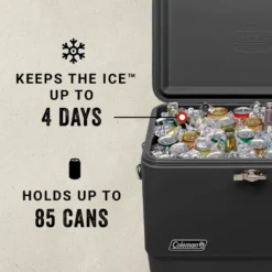 Coleman Reunion™ 54-Quart Steel Belted® Matte Cooler, Midnight -Coleman Shop Coleman SteelBelted Midnight ATF6