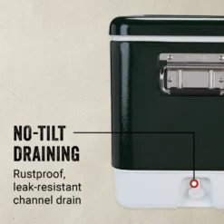 Coleman Vintage 54-Quart Steel Belted® Cooler 12 Coleman Vintage 54-Quart Steel Belted® Cooler -Coleman Shop Coleman SteelBelted VintageGreen ATF4