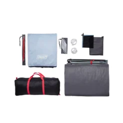 Coleman Skydome™ XL 8-Person Camping Tent With LED Lighting -Coleman Shop Skydome Lighted 8P XL Overhead Bag Contents 0005 v3