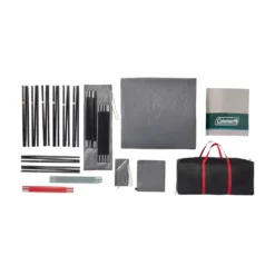 Coleman Skylodge™ 12-Person Camping Tent With Screen Room, Evergreen -Coleman Shop Tent12P Ext Sr C001 EG Overhead Content 1